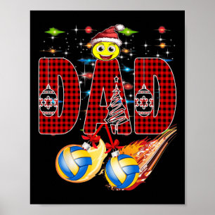 Ich mag Volleyball und vielleicht drei Leute Weihn Poster
