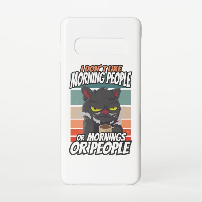 Ich mag weder Morgenmenschen noch Morgenmensch ode Samsung Galaxy Hülle (Rückseite)