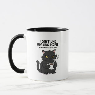 Ich mag weder Morgenmenschen noch Morgenstunden od Tasse