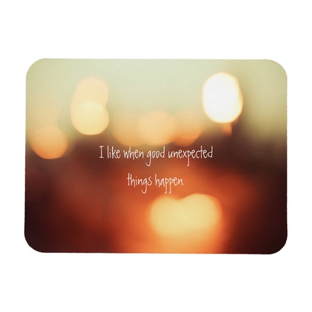 Ich mag, wenn gute unerwartete Dinge passieren Magnet (Horizontal)