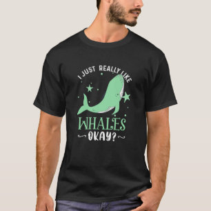Ich mag Whales einfach wie Funny Whale Lover Xma T-Shirt