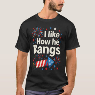 Ich mag, wie er Feuerwerk lustig schlägt Paar 4. J T-Shirt