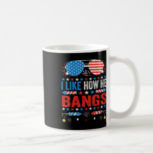 Ich mag, wie er lustige Feuerwerke zum 4. Juli zün Kaffeetasse
