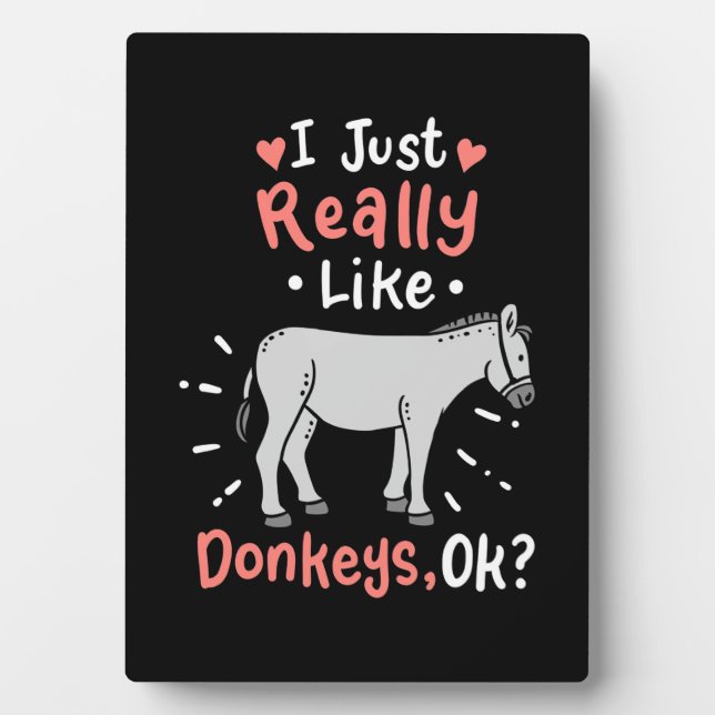 Ich mag wirklich Donkeys Fotoplatte (Vorderseite)