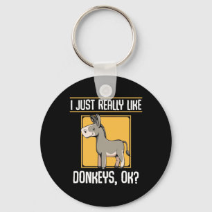 Ich mag wirklich Donkeys Schlüsselanhänger