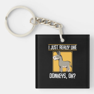 Ich mag wirklich Donkeys Schlüsselanhänger