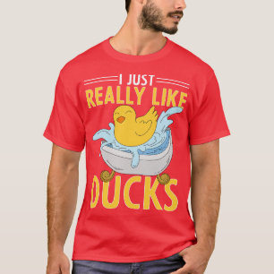 Ich mag wirklich Ducks Bath Toy Duckling Rubber T-Shirt