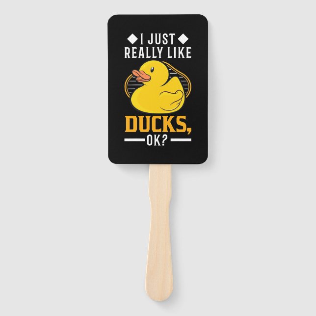 Ich mag wirklich Enten Fächer (Vorderseite)