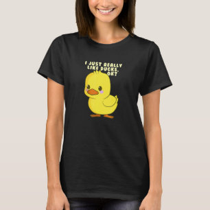 Ich mag wirklich Enten Kids Animal Niedlich Duck T-Shirt
