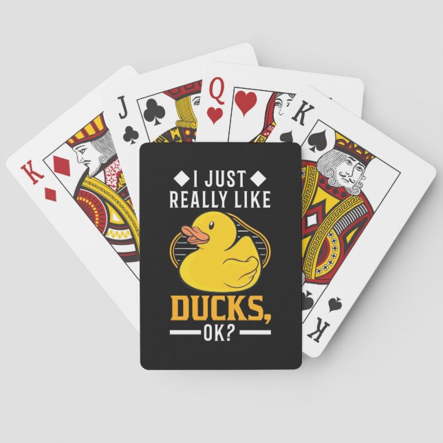 Ich mag wirklich Enten Spielkarten (Rückseite)