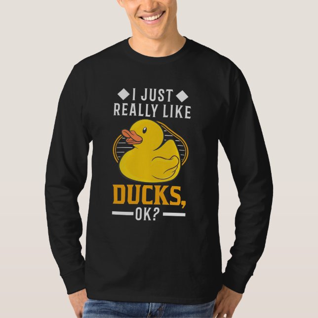 Ich mag wirklich Enten T-Shirt (Vorderseite)