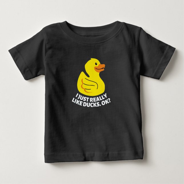 Ich mag wirklich Enten-T - Shirt (Vorderseite)