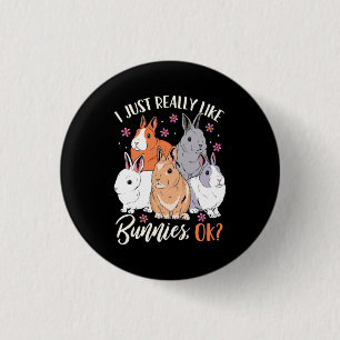 Ich mag wirklich Kaninchen Button