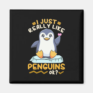 Ich mag wirklich Pinguine Magnet