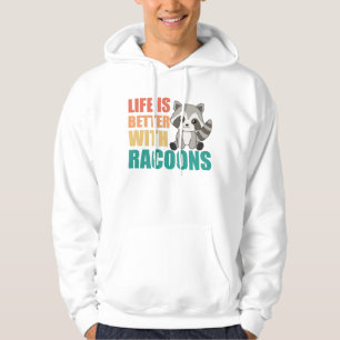 Ich mag wirklich Racoons Niedlichen Raccoon Hoodie