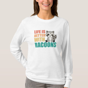 Ich mag wirklich Racoons Niedlichen Raccoon T-Shirt