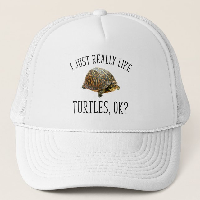 Ich mag wirklich Schildkröten, okay? Truckerkappe (Vorderseite)