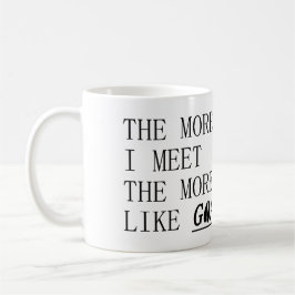 Ich mag Ziegen mehr Kaffeetasse