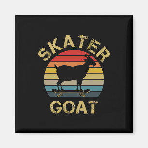 Ich mag Ziegen Skateboard Skater Ziegen Skaten Zie Magnet