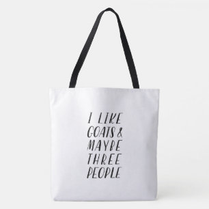 Ich mag Ziegen - Tasche