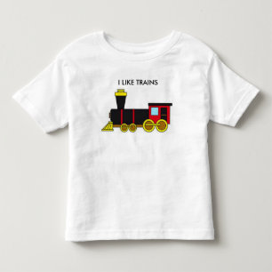 Ich mag Züge Kleinkind T-shirt