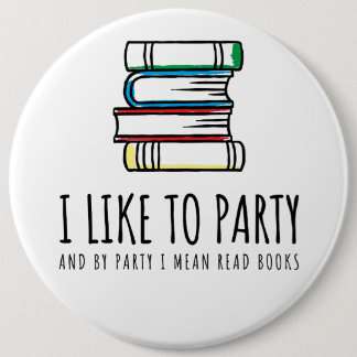 Ich mag zum Party und durch gemeine gelesene Button