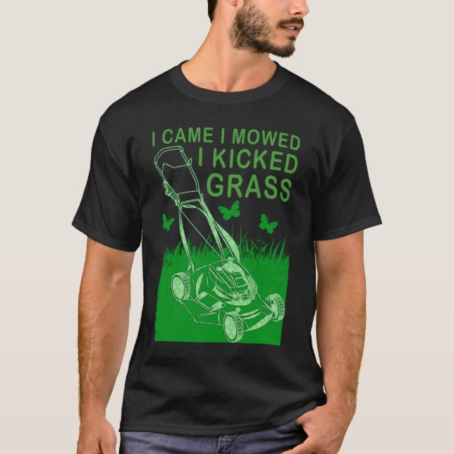 Ich mähte, wenn ich die Rasenmähen der Lieben geki T-Shirt (Vorderseite)