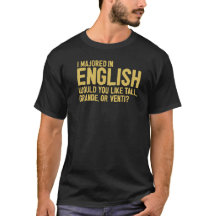 Ich Majored auf englisch