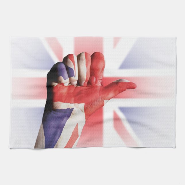 Ich "MAKE" Großbritannien Handtuch (Horizontal)