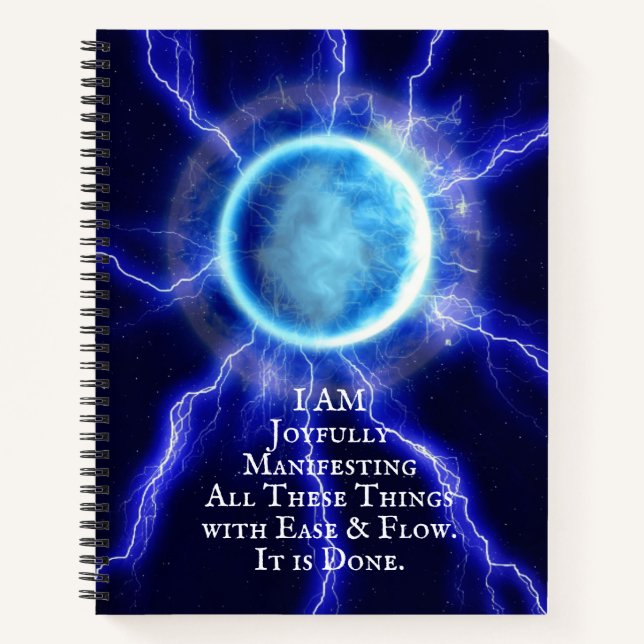 Ich manifestiere das Attraction Journal Notizbuch (Vorderseite)