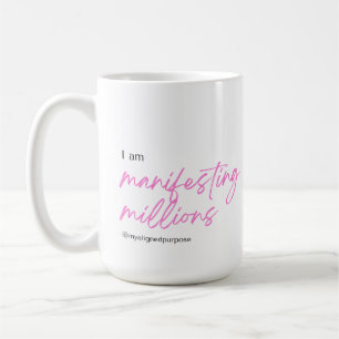 Ich manifestiere Millionen Kaffee-Tasse Kaffeetasse