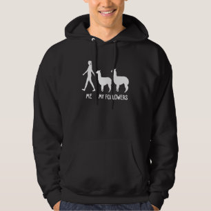 Ich Mein Follower Alpaka Lama Lama Süßes Tier Soz Hoodie
