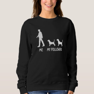 Ich Mein Follower Beagle Hund Hund Mama Papa Pfot Sweatshirt