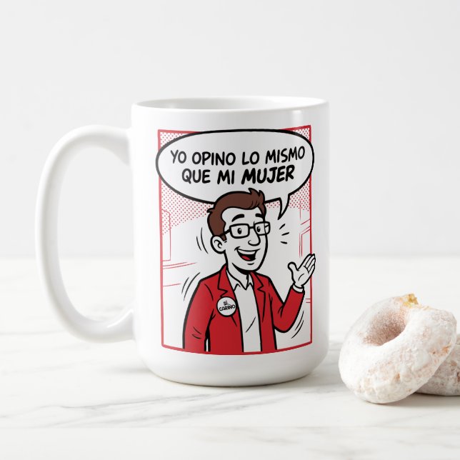Ich meine das Gleiche Kaffeetasse (Mit Donut)