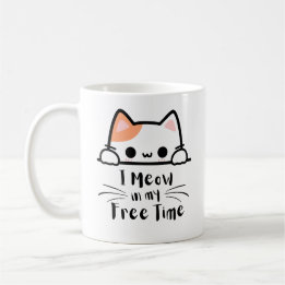 Ich meine Freizeit - Funny Cat Lover Kaffeetasse