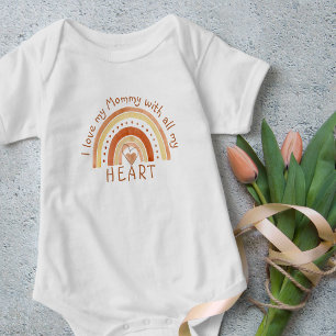 Ich  meine Mutter mit meinem ganzen Herz - Ton Baby Strampler