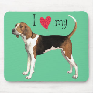 Ich  meinen Treeing Walker Mousepad