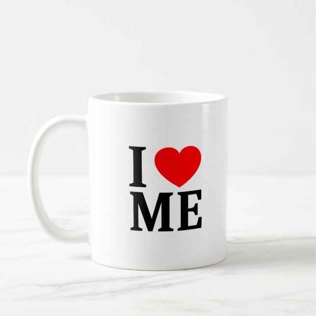Ich ❤️ MICH, ICH LIEBE MICH, ICH HABE TASSE (Links)