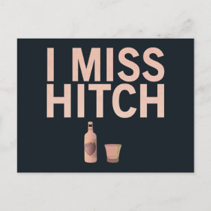 Ich Miss Hitch (Licht auf dunkel) Postkarte