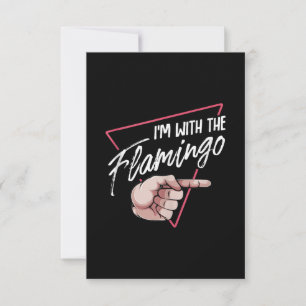Ich mit Flamingo Halloween Matching Couple Costume RSVP Karte