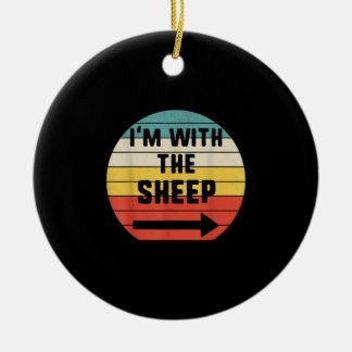 Ich mit Schafen | Halloween Matching Couple Gift Keramik Ornament