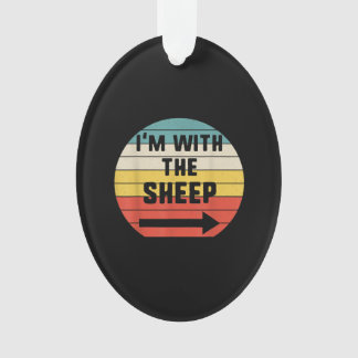Ich mit Schafen | Halloween Matching Couple Gift Ornament
