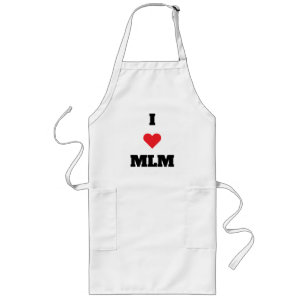 Ich ❤️ MLM-Schürze Lange Schürze