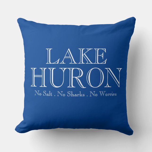 Ich möchte das Design des Sees LAKE HURON bewunder Kissen (Vorderseite)