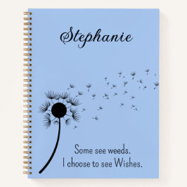 Ich möchte den Wunsch nach Leuchte im Wind sehen Notizbuch