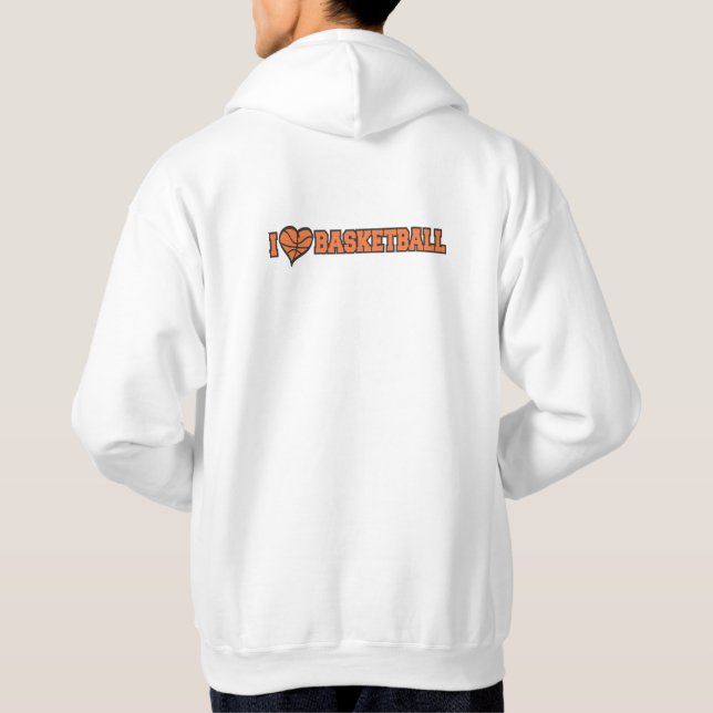 Ich möchte die Basketball-Liebe Hoodie (Rückseite)
