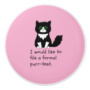 Ich möchte einen formalen Purr-Test einreichen Keramikknauf