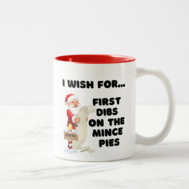Ich möchte... Erste Dibs auf den Minenlöchern Zweifarbige Tasse