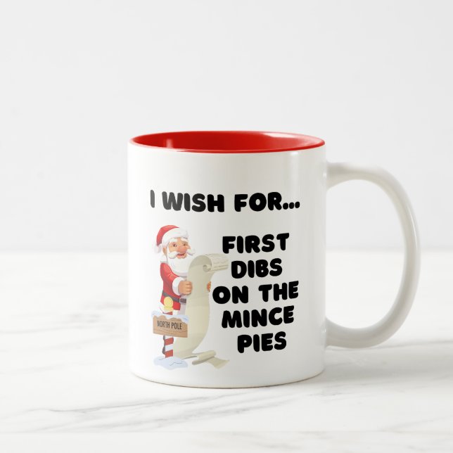 Ich möchte... Erste Dibs auf den Minenlöchern Zweifarbige Tasse (Rechts)
