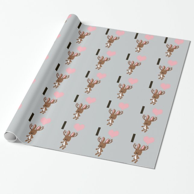 Ich möchte Jackalope Geschenkpapier (Ungerollt)